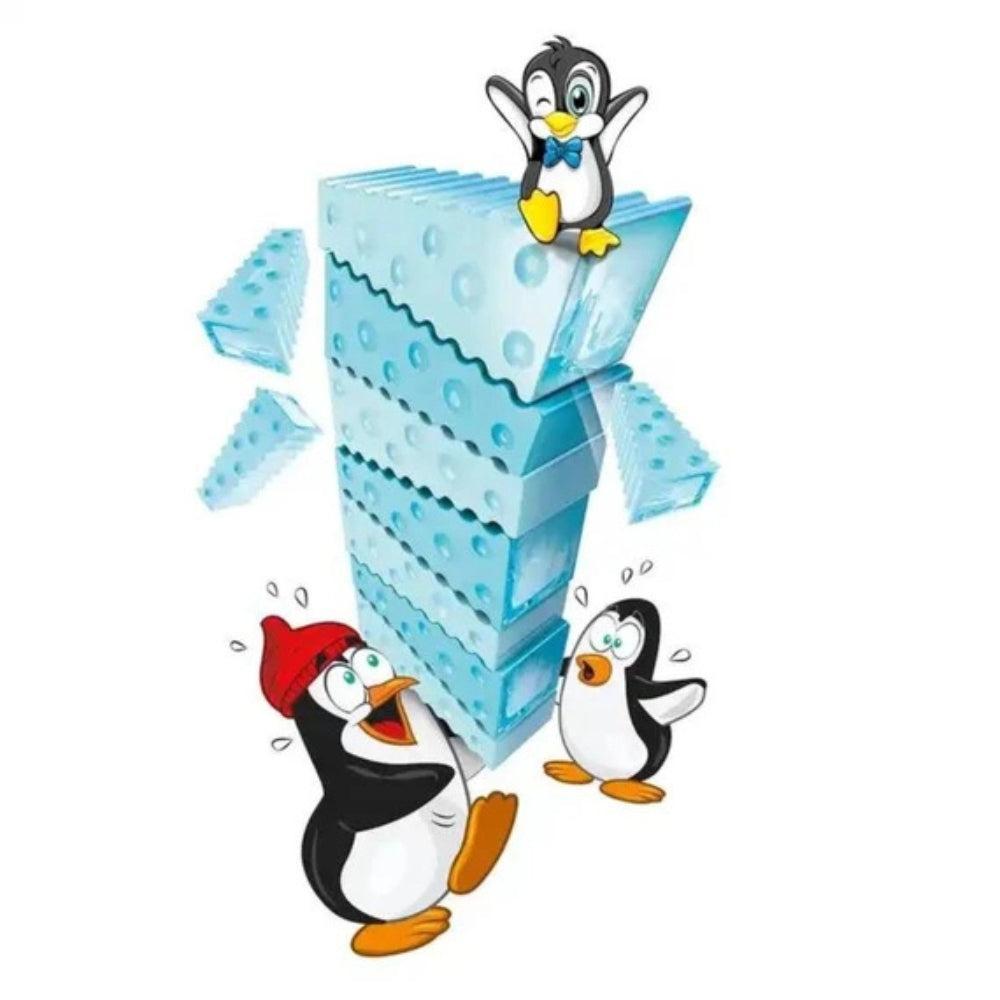 Penguin Balancing Ice Stacking Game